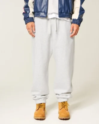Baggy joggebukse med snøring