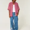 Baggy kortermet skjorte