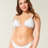 Bikini-top med dekorert trekant