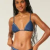 Bikini-top med dekorert trekant
