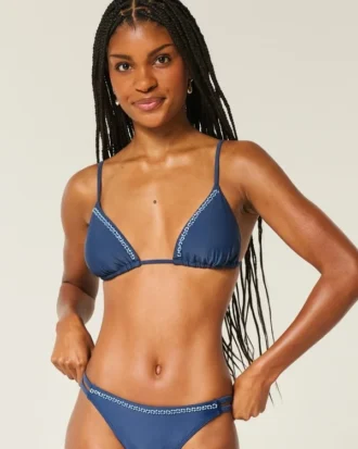 Bikini-top med dekorert trekant