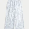 Blå camouflage-baggy joggebukse
