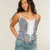 Blonderdetaljer Peplum-top