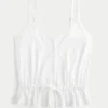 Blonderdetaljer Peplum-top