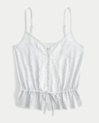 Blonderdetaljer Peplum-top