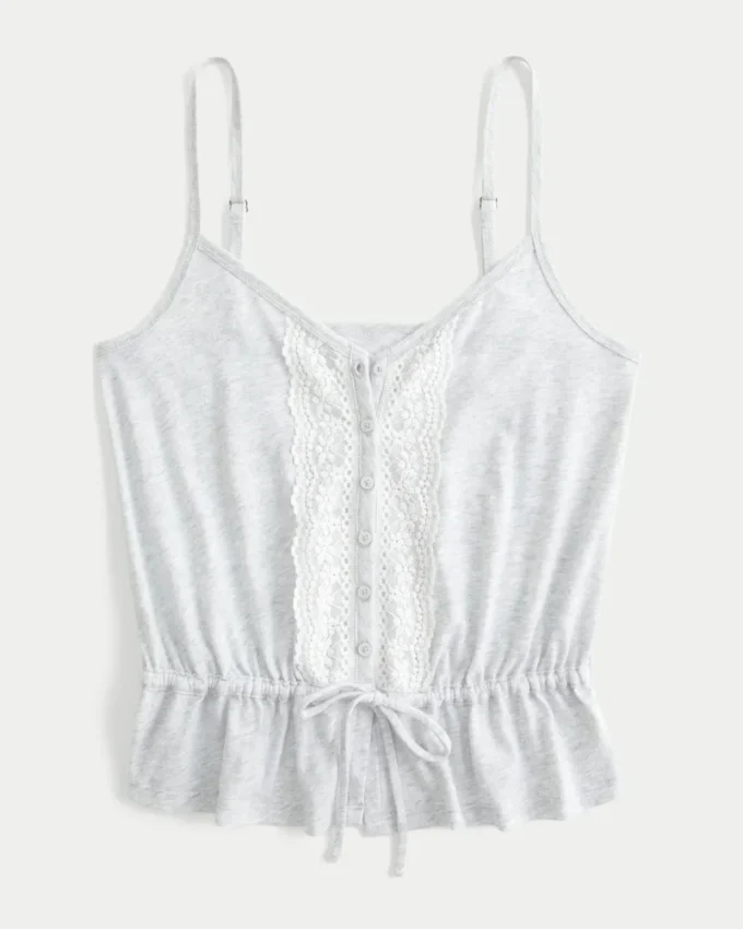 Blonderdetaljer Peplum-top