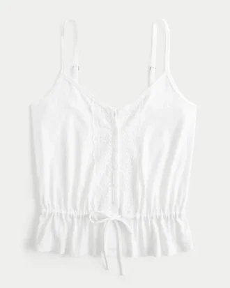 Blonderdetaljer Peplum-top