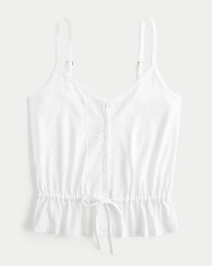 Blonderdetaljer Peplum-top