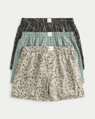 Bomullsboxershorts 3-pakning