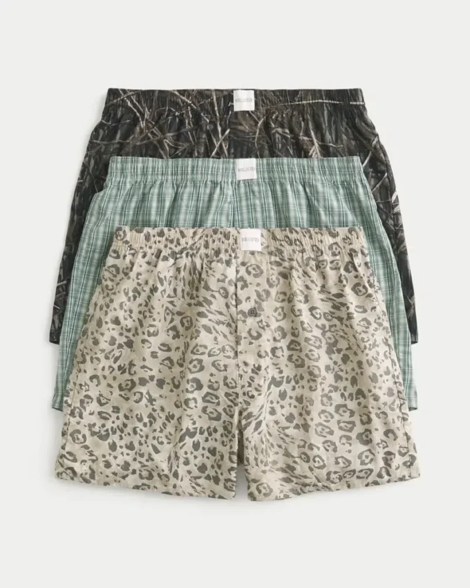 Bomullsboxershorts 3-pakning