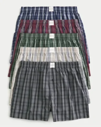 Bomullsboxershorts 5-pakning