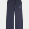 Bootcut-joggebukse med tallgrafikk