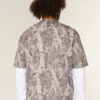 Boxy Crop Heavyweight Camo Crew T-skjorte