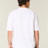 Boxy Crop Heavyweight Crew T-skjorte