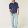 Boxy Crop Washed Polo