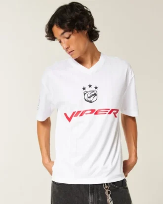 Boxy Dodge Viper grafisk fotballtrøye