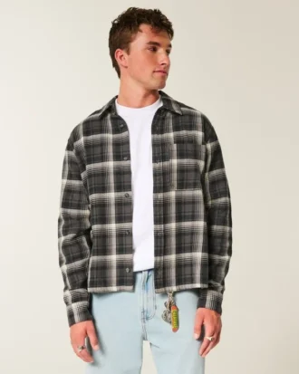 Boxy flanellskjorte