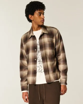 Boxy flanellskjorte