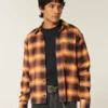 Boxy flanellskjorte