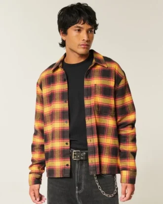 Boxy flanellskjorte