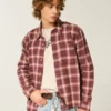 Boxy flanellskjorte