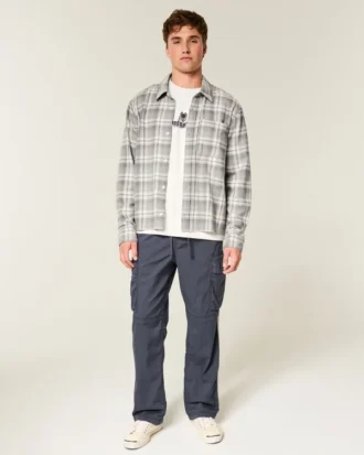 Boxy flanellskjorte
