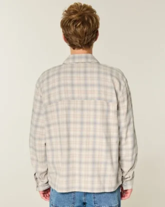 Boxy flanellskjorte