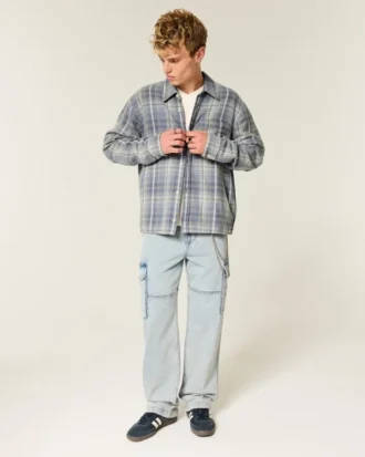 Boxy flanellskjorte