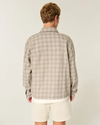 Boxy flanellskjorte