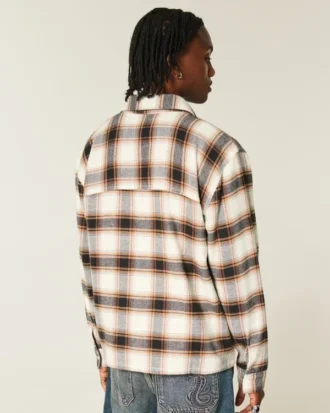Boxy flanellskjorte