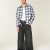 Boxy flanellskjorte