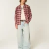 Boxy flanellskjorte
