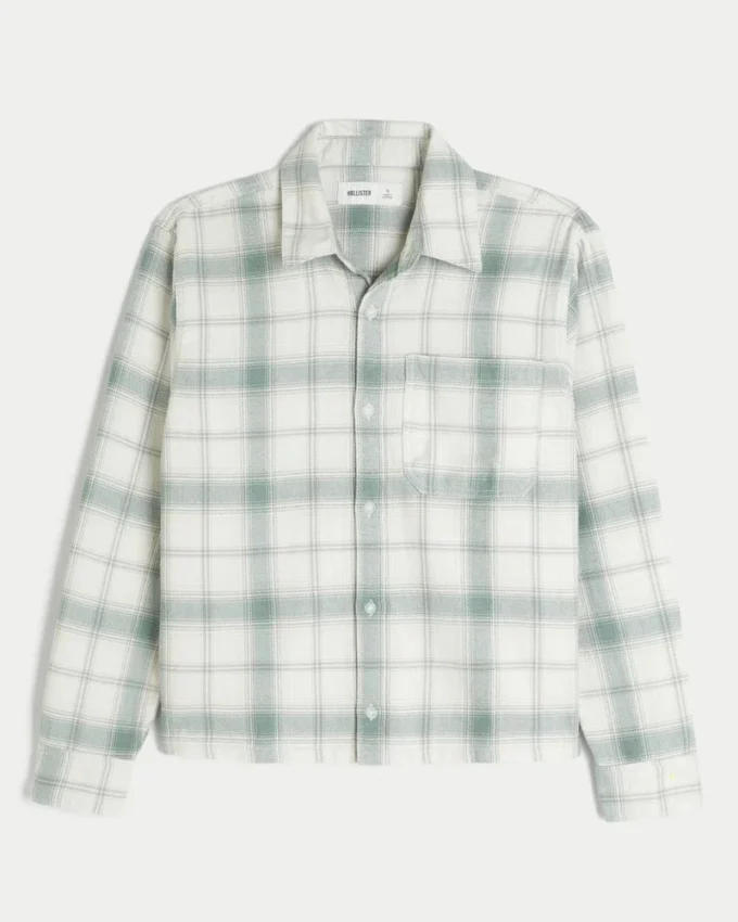 Boxy flanellskjorte