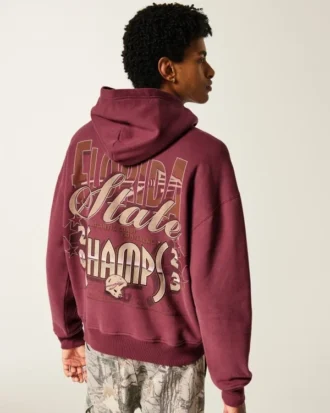Boxy Florida State University Seminoles grafisk hettegenser
