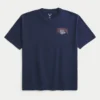 Boxy Gonzaga University Bulldogs grafisk T-skjorte