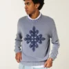 Boxy Graphic Crew Sweater