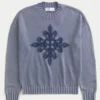 Boxy Graphic Crew Sweater