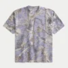 Boxy Heavyweight Camo Crew T-skjorte