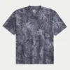 Boxy Heavyweight Camo Crew T-skjorte