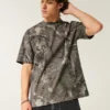 Boxy Heavyweight Camo Crew T-skjorte