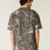 Boxy Heavyweight Camo Crew T-skjorte