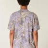 Boxy Heavyweight Camo Crew T-skjorte