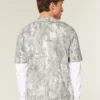 Boxy Heavyweight Camo Crew T-skjorte