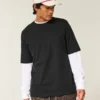 Boxy Heavyweight Cotton Crew T-skjorte