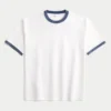 Boxy Heavyweight Cotton Crew T-skjorte