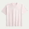 Boxy Heavyweight Cotton Crew T-skjorte