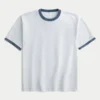 Boxy Heavyweight Cotton Crew T-skjorte