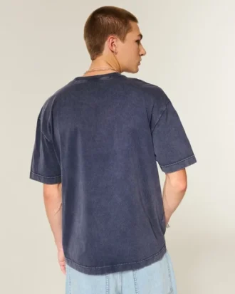 Boxy Heavyweight Cotton Crew T-skjorte