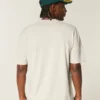 Boxy Heavyweight Cotton Crew T-skjorte
