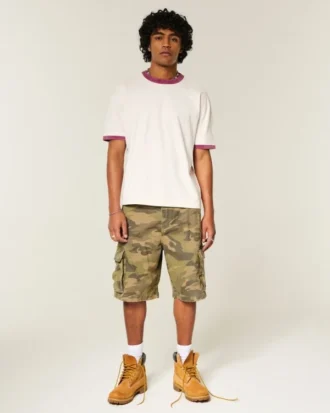Boxy Heavyweight Cotton Crew T-skjorte